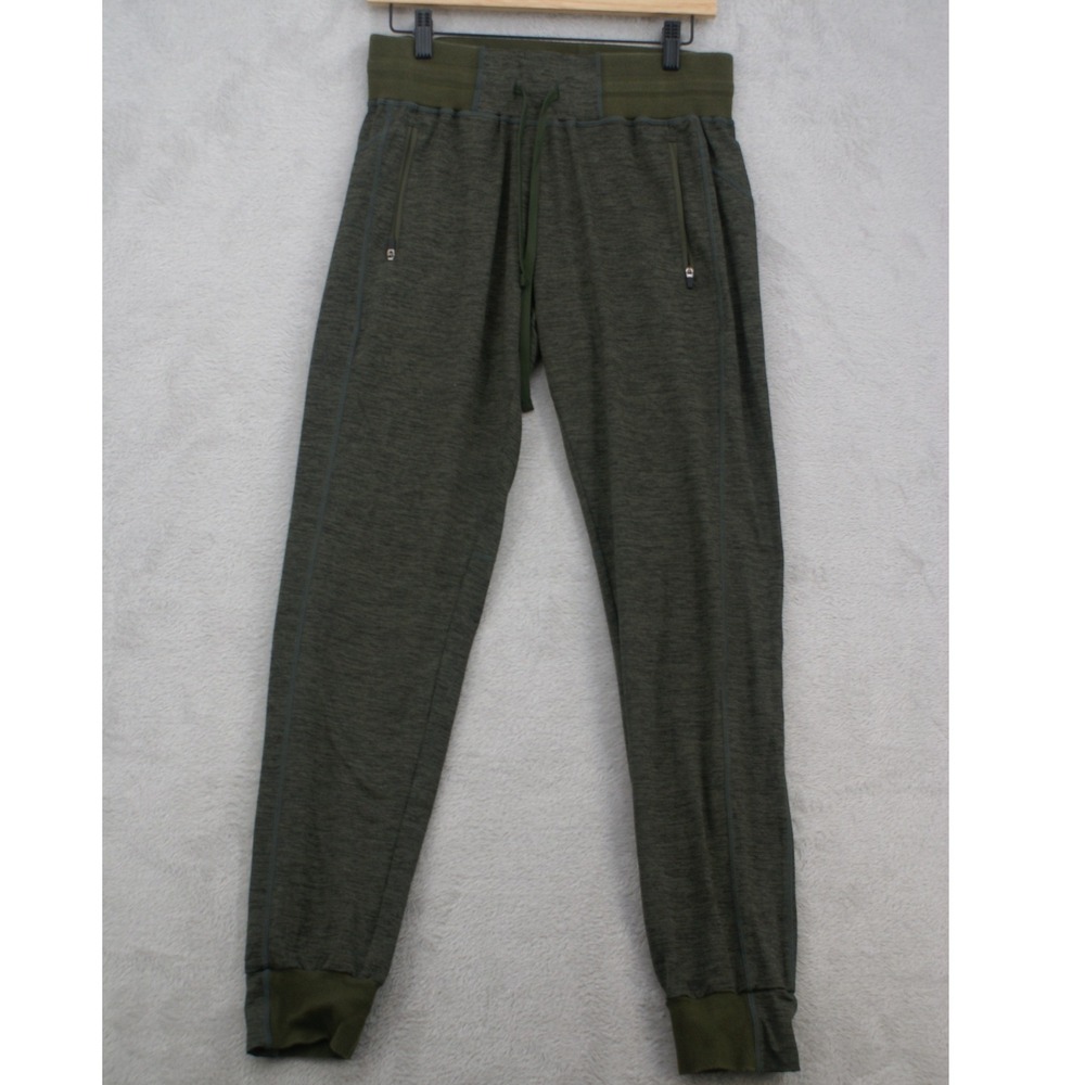 Curves N Combatboots CNC Women's M Olive Green Athletic Jogger Pants Zip Pockets